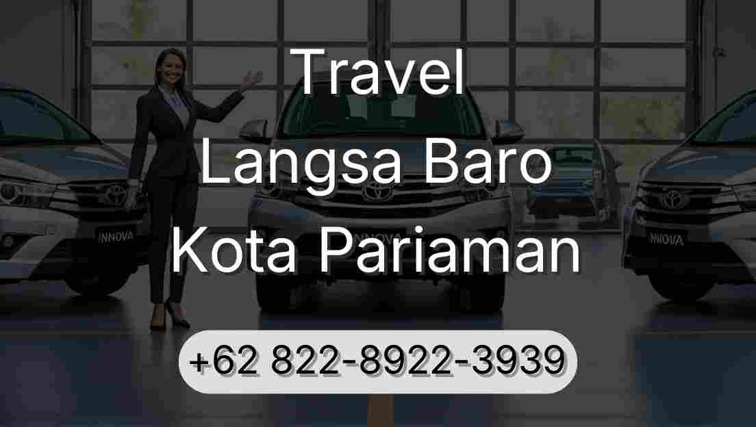 Travel Langsa Baro Kota Pariaman