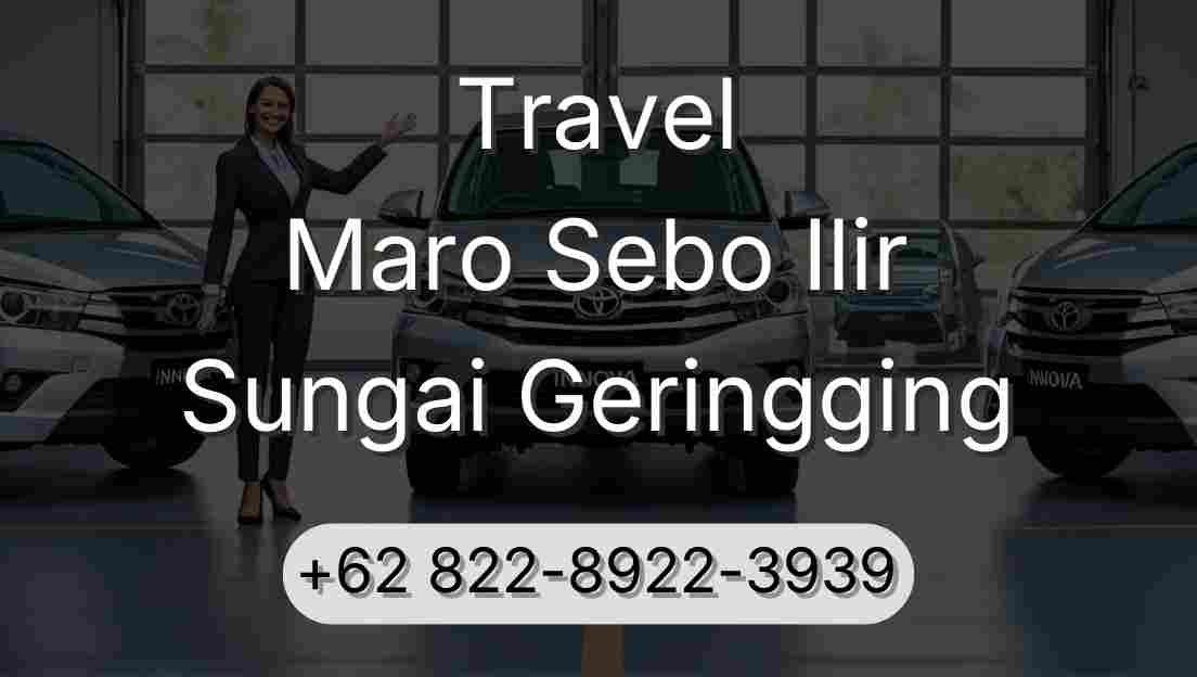 Travel Maro Sebo Ilir Sungai Geringging