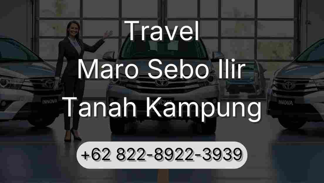 Travel Maro Sebo Ilir Tanah Kampung