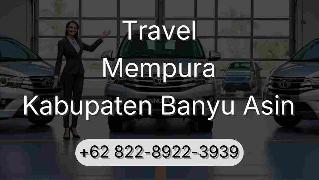 Travel Mempura Kabupaten Banyu Asin