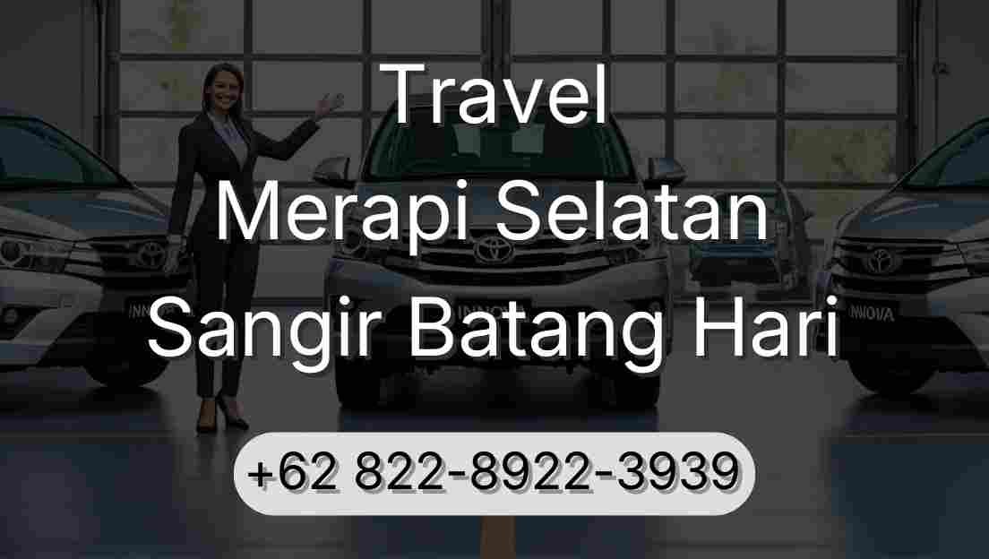 Travel Merapi Selatan Sangir Batang Hari