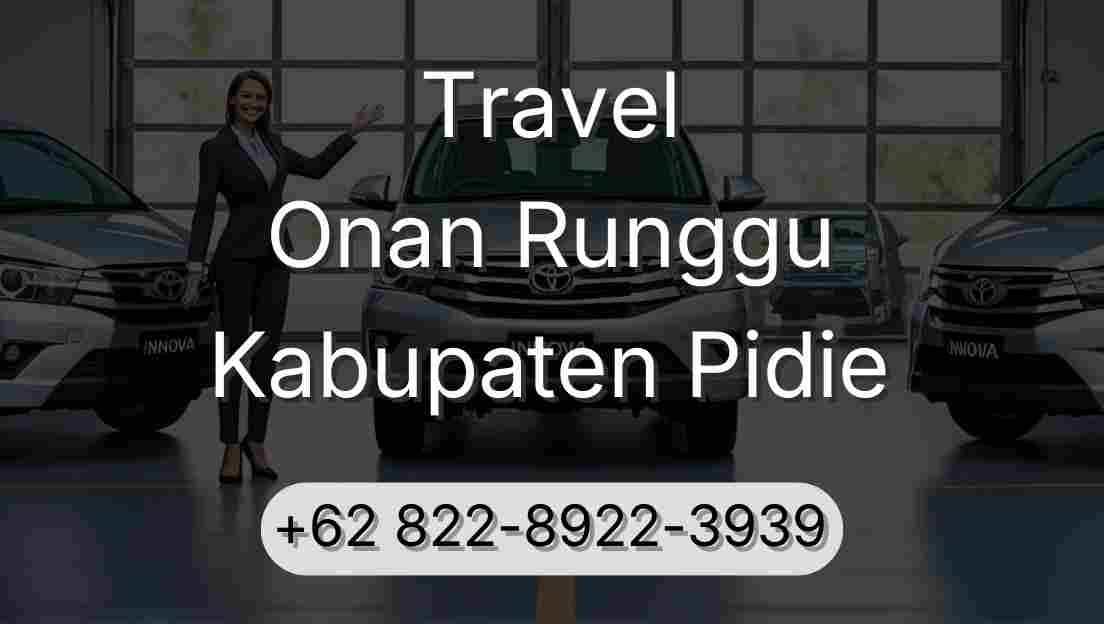 Travel Onan Runggu Kabupaten Pidie