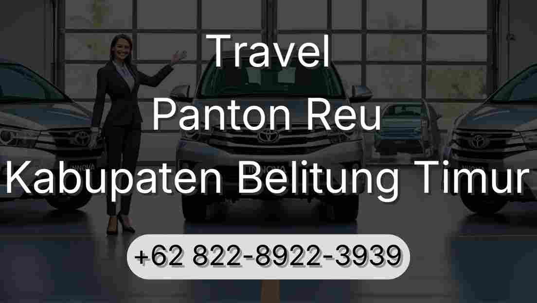 Travel Panton Reu Kabupaten Belitung Timur