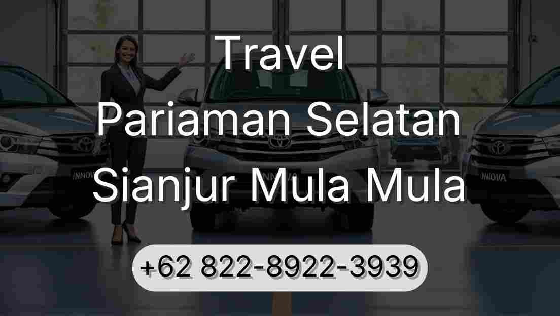 Travel Pariaman Selatan Sianjur Mula Mula
