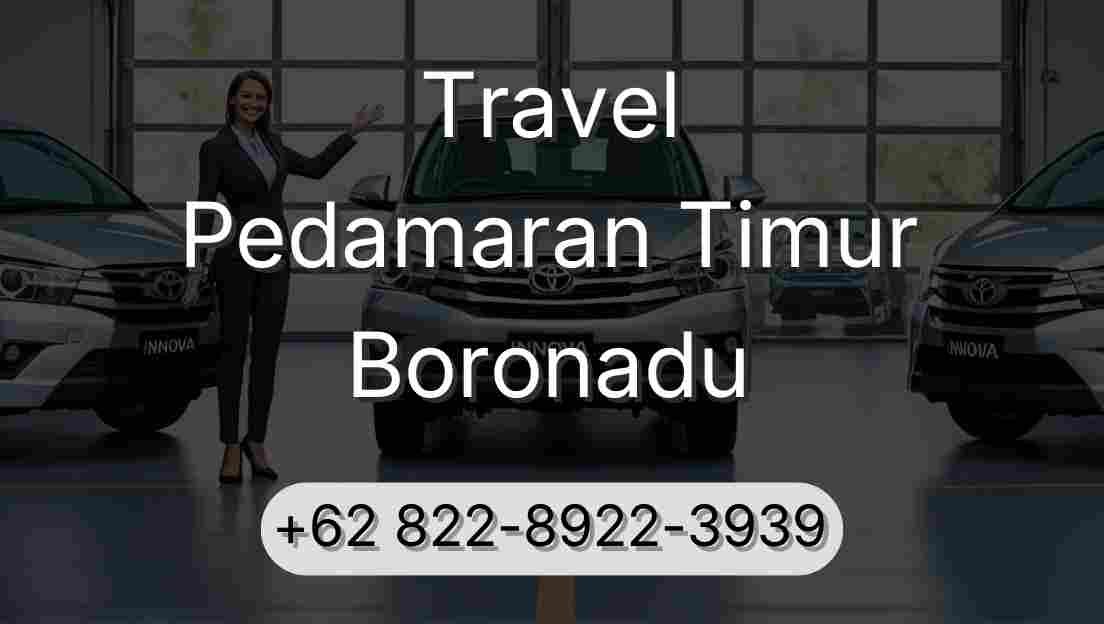 Travel Pedamaran Timur Boronadu