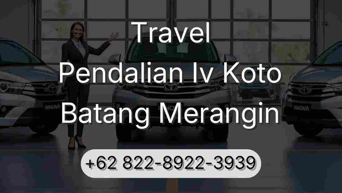 Travel Pendalian Iv Koto Batang Merangin
