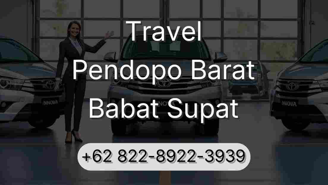 Travel Pendopo Barat Babat Supat