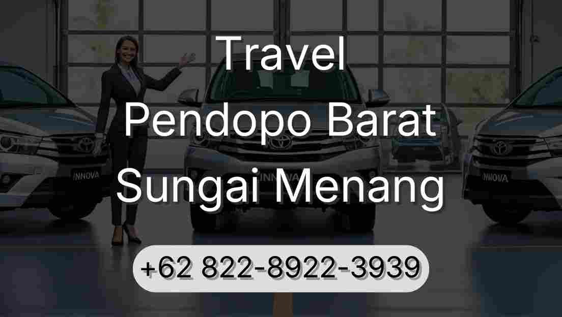 Travel Pendopo Barat Sungai Menang