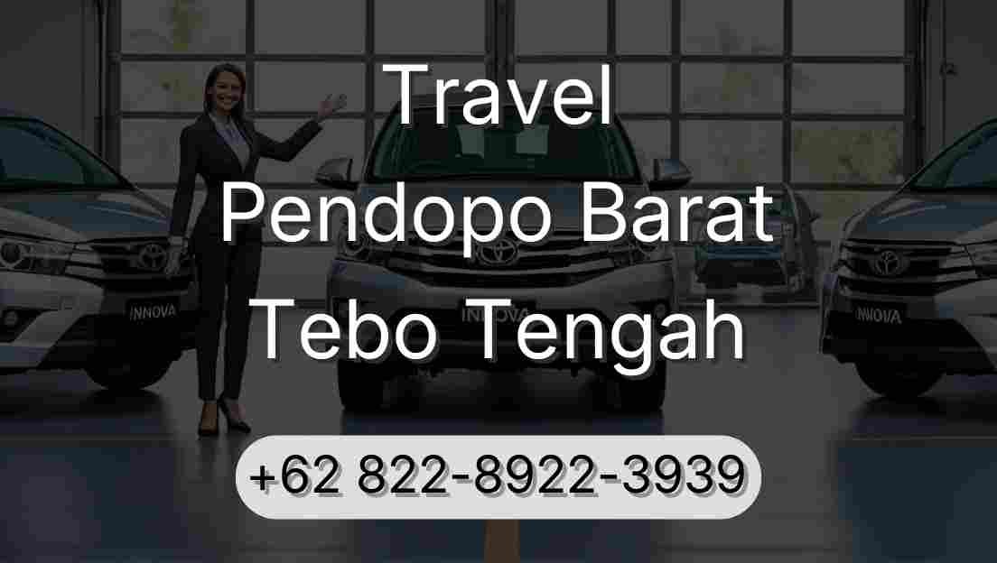 Travel Pendopo Barat Tebo Tengah