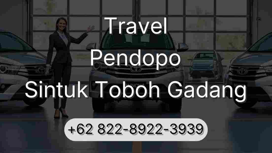 Travel Pendopo Sintuk Toboh Gadang