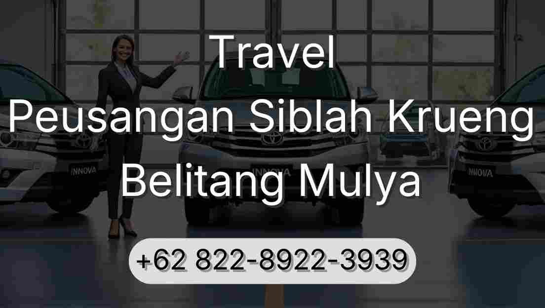 Travel Peusangan Siblah Krueng Belitang Mulya
