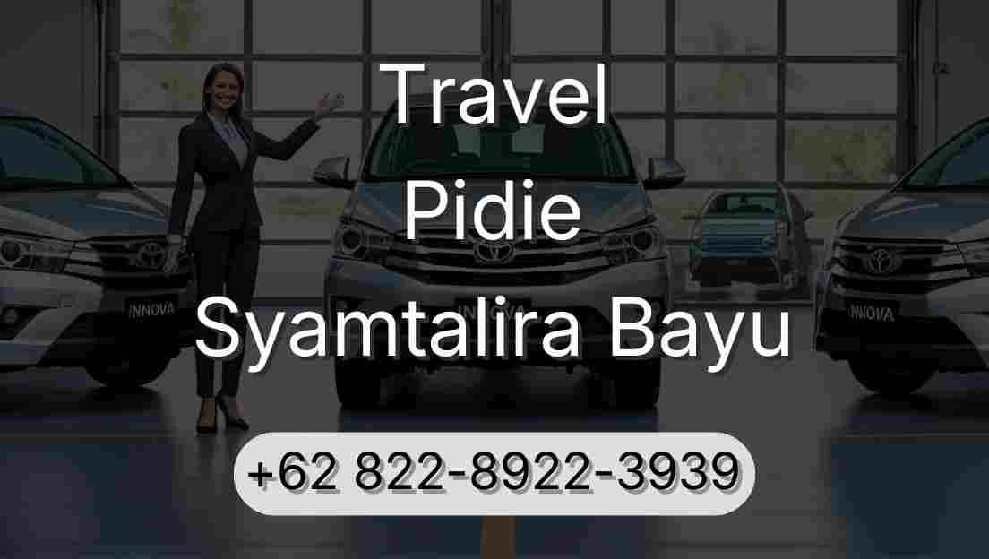 Travel Pidie Syamtalira Bayu