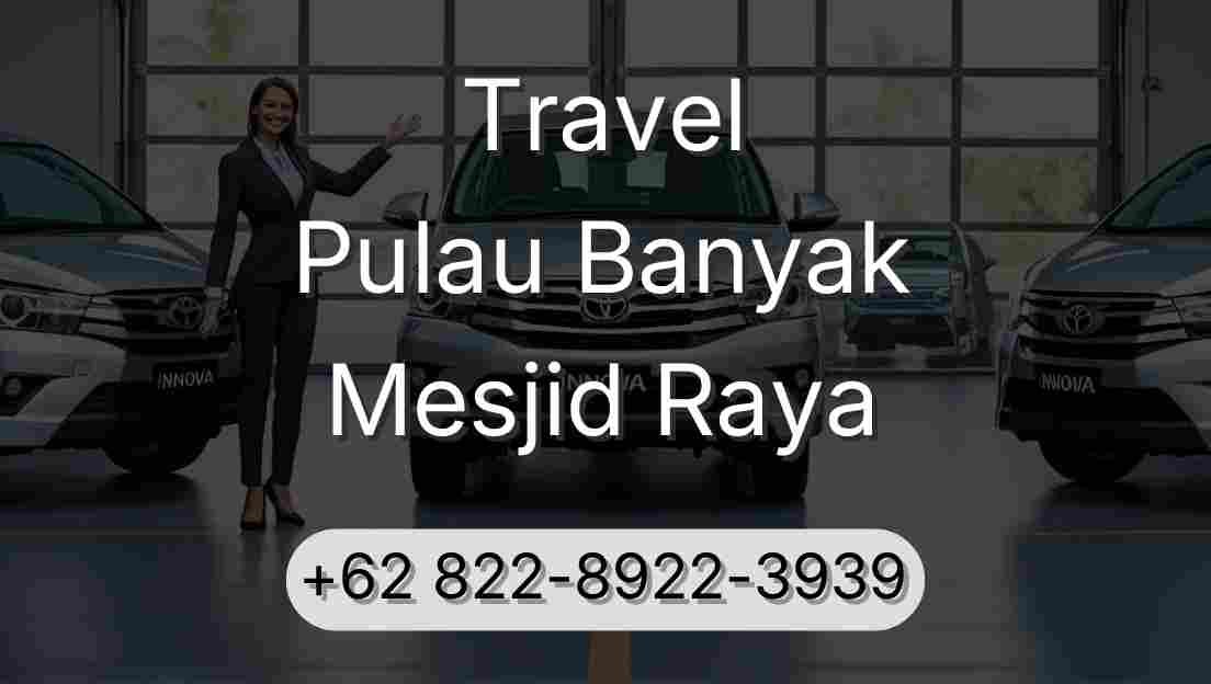 Travel Pulau Banyak Mesjid Raya