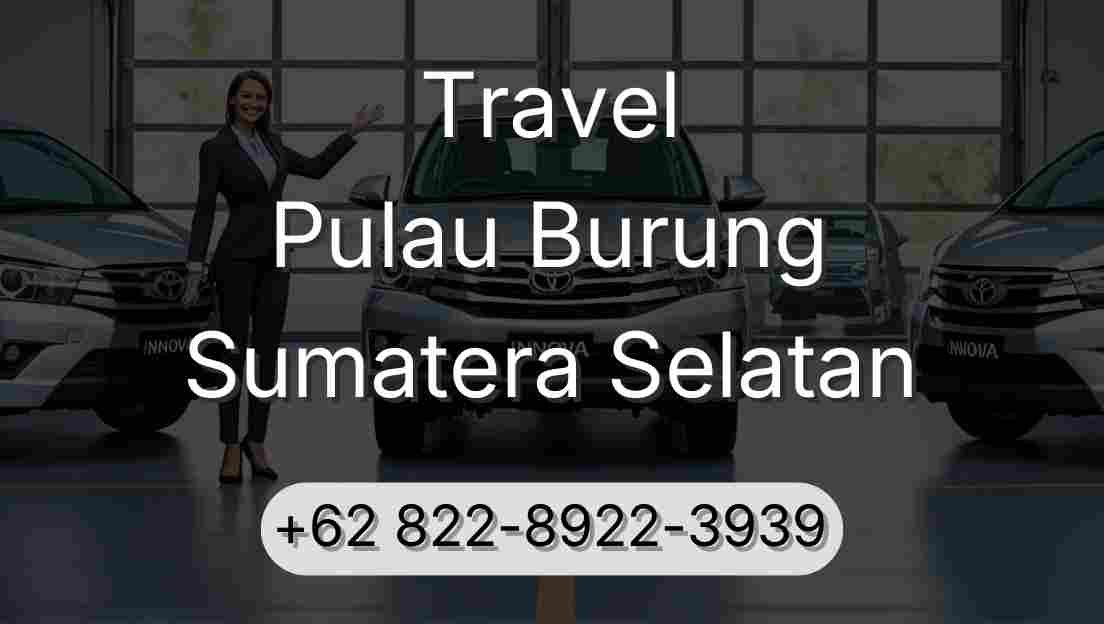Travel Pulau Burung Sumatera Selatan