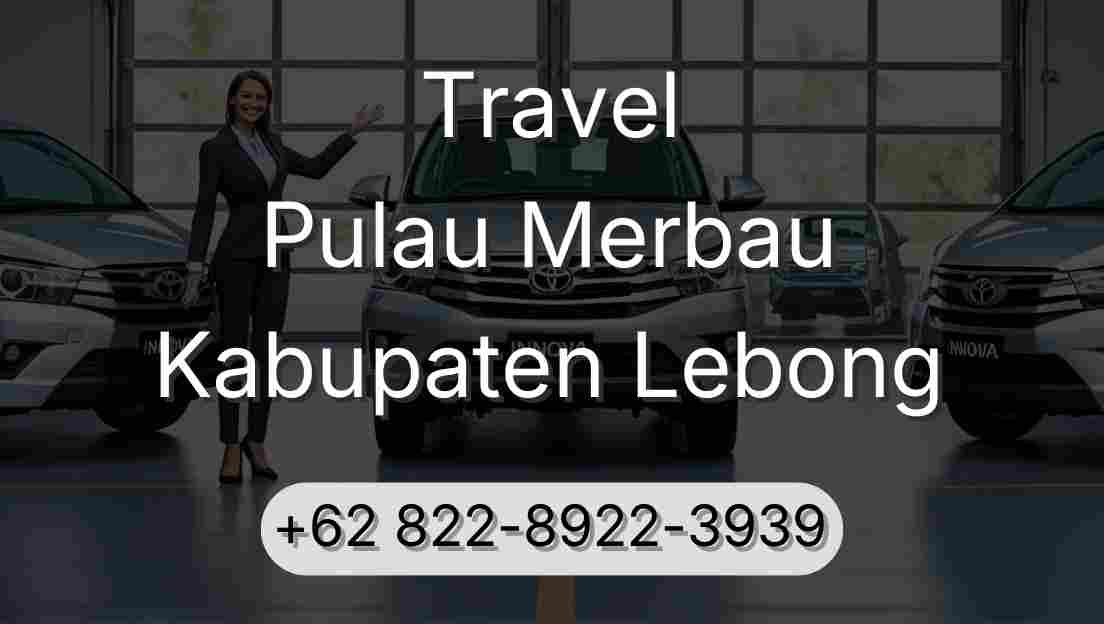 Travel Pulau Merbau Kabupaten Lebong