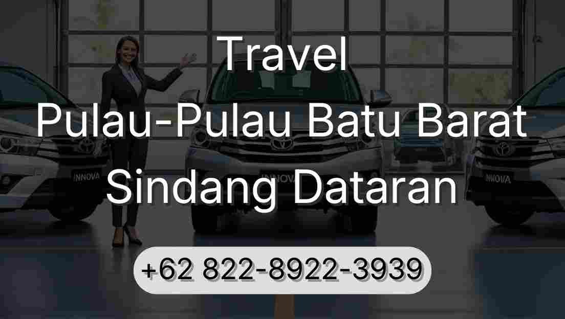 Travel Pulau-Pulau Batu Barat Sindang Dataran