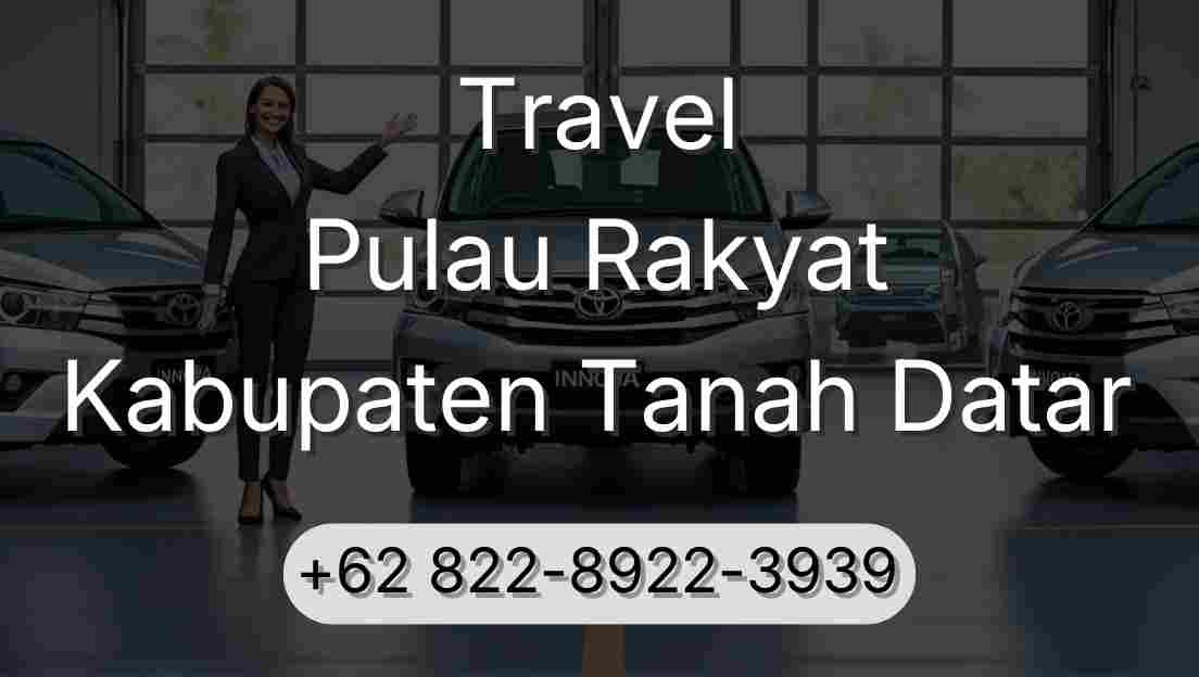 Travel Pulau Rakyat Kabupaten Tanah Datar