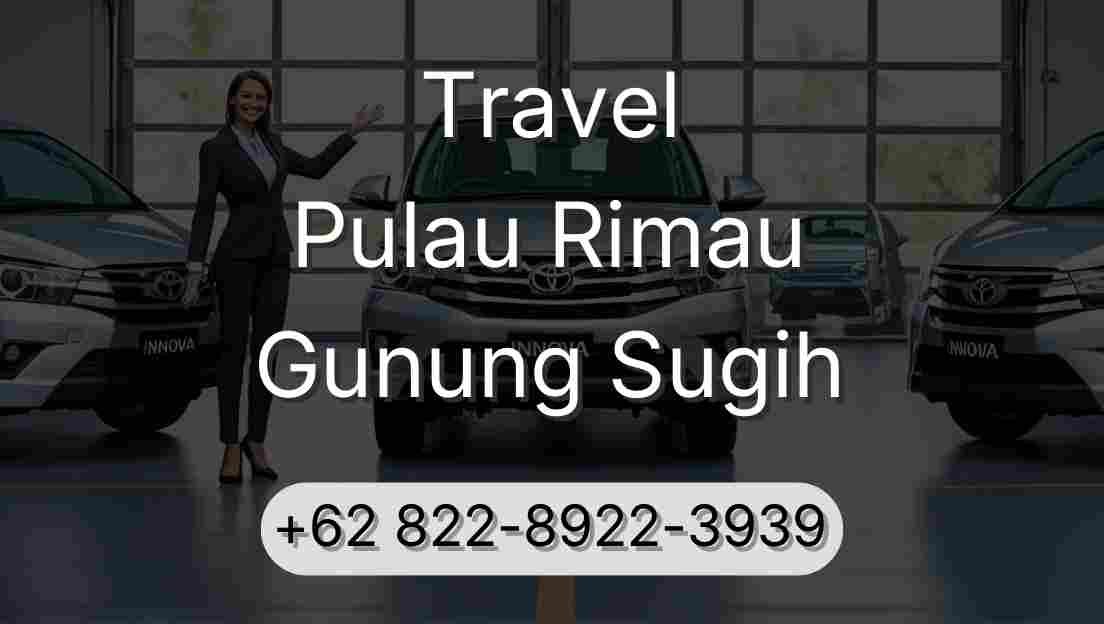 Travel Pulau Rimau Gunung Sugih