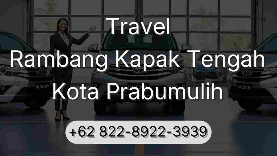 Travel Rambang Kapak Tengah Kota Prabumulih