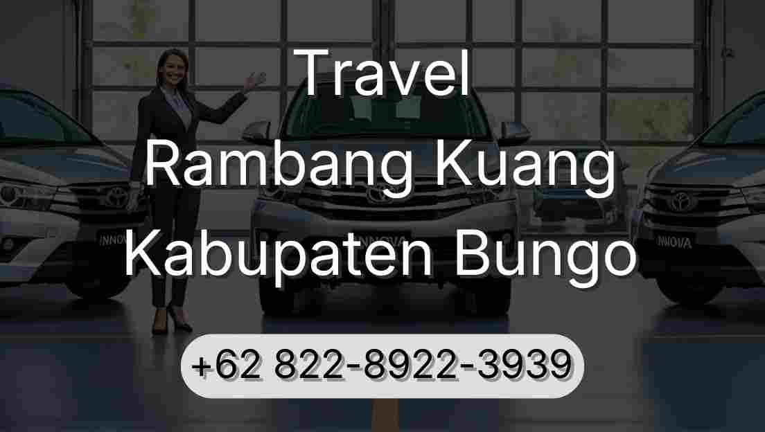 Travel Rambang Kuang Kabupaten Bungo