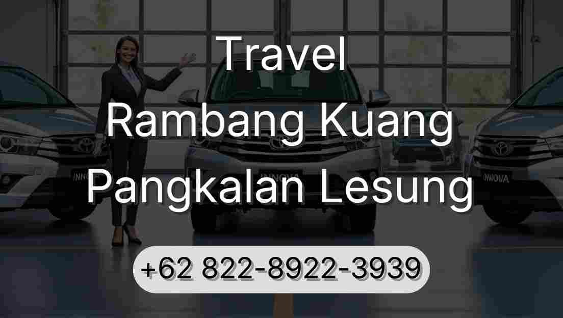 Travel Rambang Kuang Pangkalan Lesung