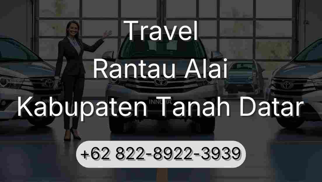 Travel Rantau Alai Kabupaten Tanah Datar