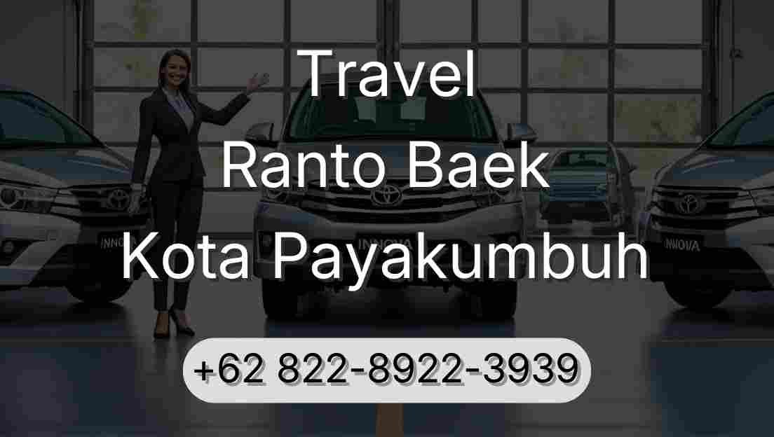 Travel Ranto Baek Kota Payakumbuh