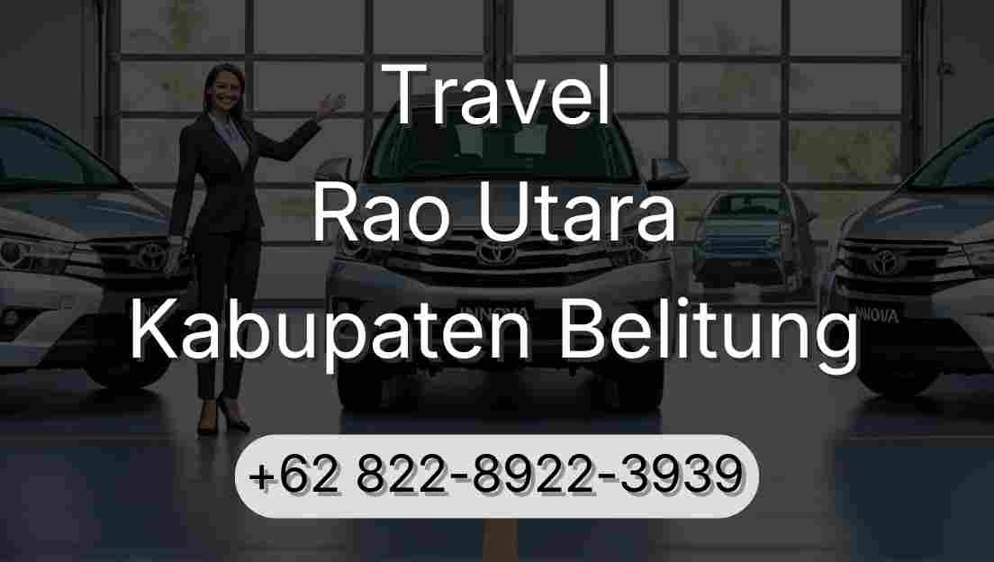 Travel Rao Utara Kabupaten Belitung