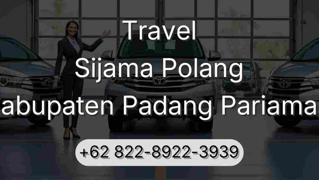 Travel Sijama Polang Kabupaten Padang Pariaman