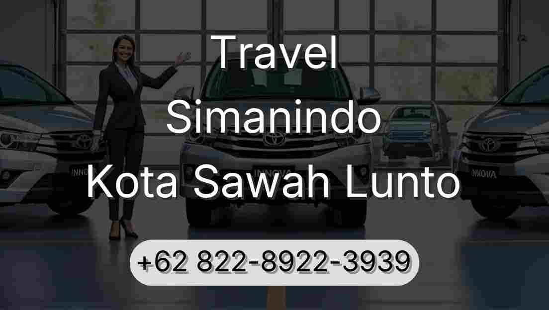 Travel Simanindo Kota Sawah Lunto