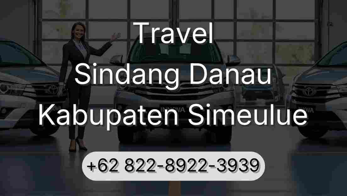 Travel Sindang Danau Kabupaten Simeulue