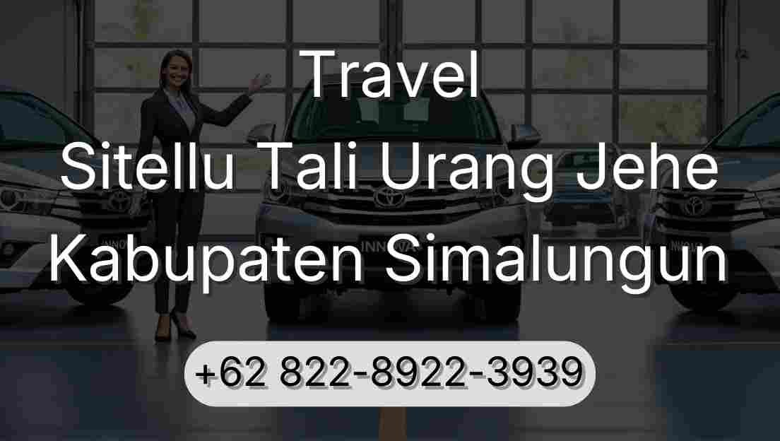 Travel Sitellu Tali Urang Jehe Kabupaten Simalungun