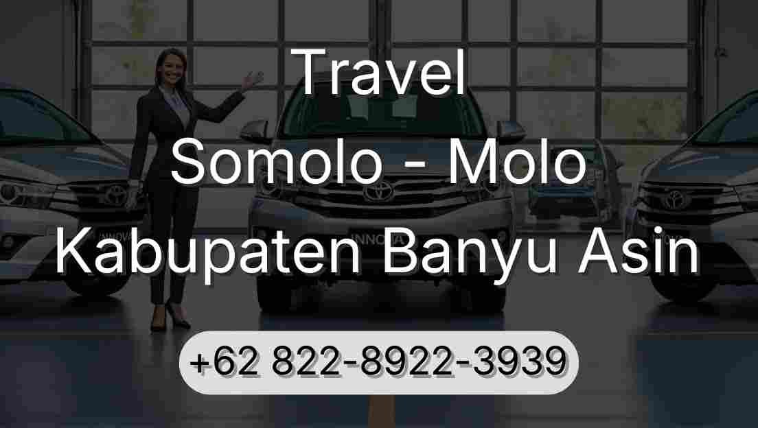 Travel Somolo - Molo Kabupaten Banyu Asin