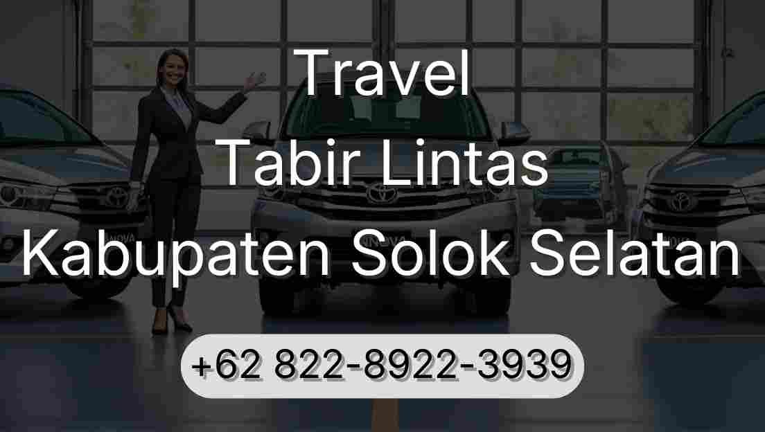 Travel Tabir Lintas Kabupaten Solok Selatan