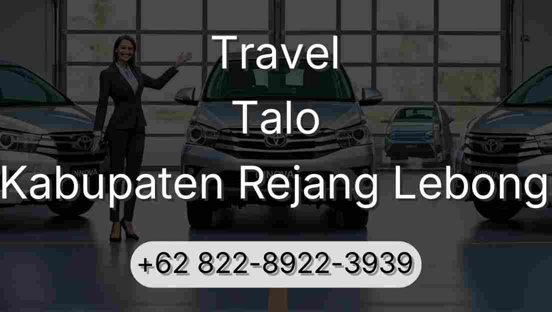 Travel Talo Kabupaten Rejang Lebong