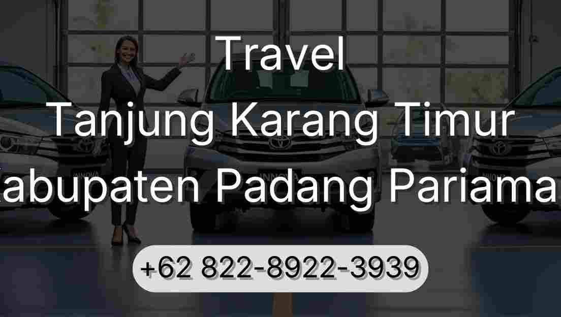 Travel Tanjung Karang Timur Kabupaten Padang Pariaman