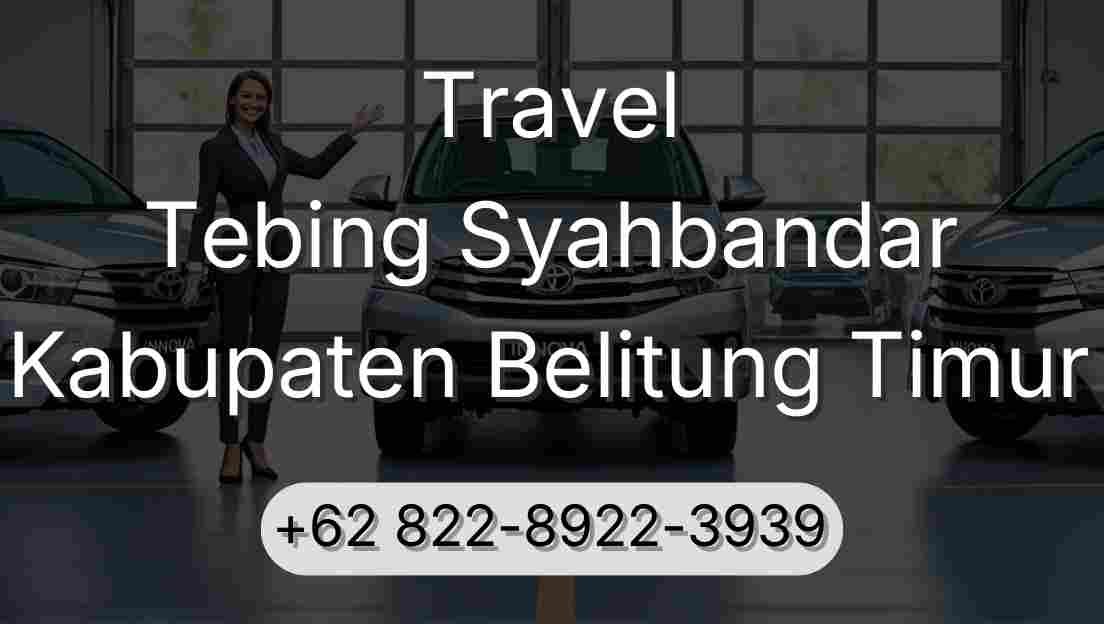 Travel Tebing Syahbandar Kabupaten Belitung Timur