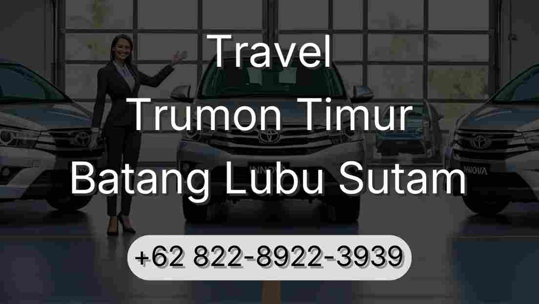 Travel Trumon Timur Batang Lubu Sutam
