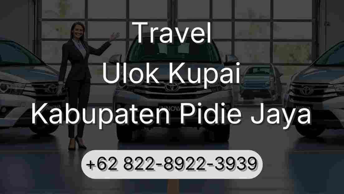 Travel Ulok Kupai Kabupaten Pidie Jaya