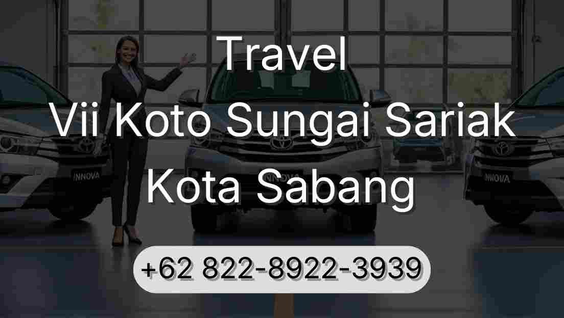Travel Vii Koto Sungai Sariak Kota Sabang