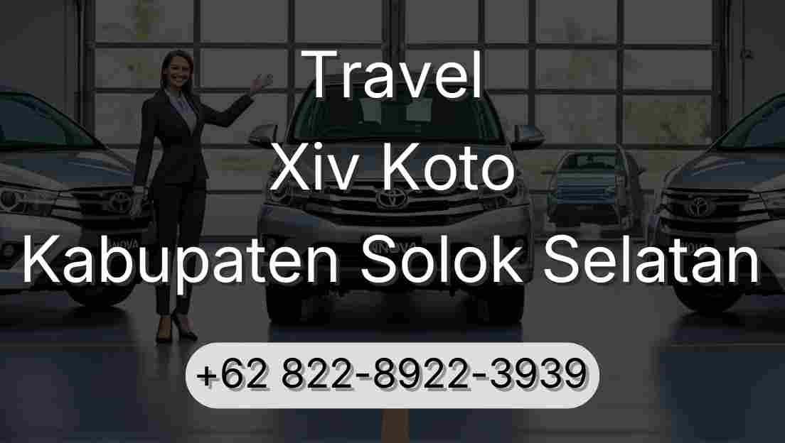 Travel Xiv Koto Kabupaten Solok Selatan
